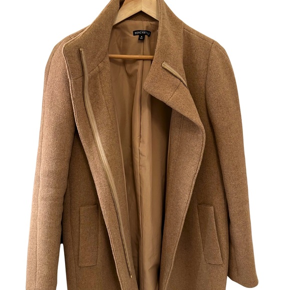 J. Crew Factory Tan City Coat - Picture 3 of 6
